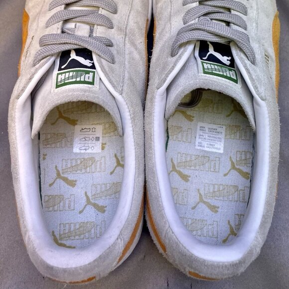 Puma Suede Archive Eco Gray Violet Harvest Pumpkin Mens Size 14
